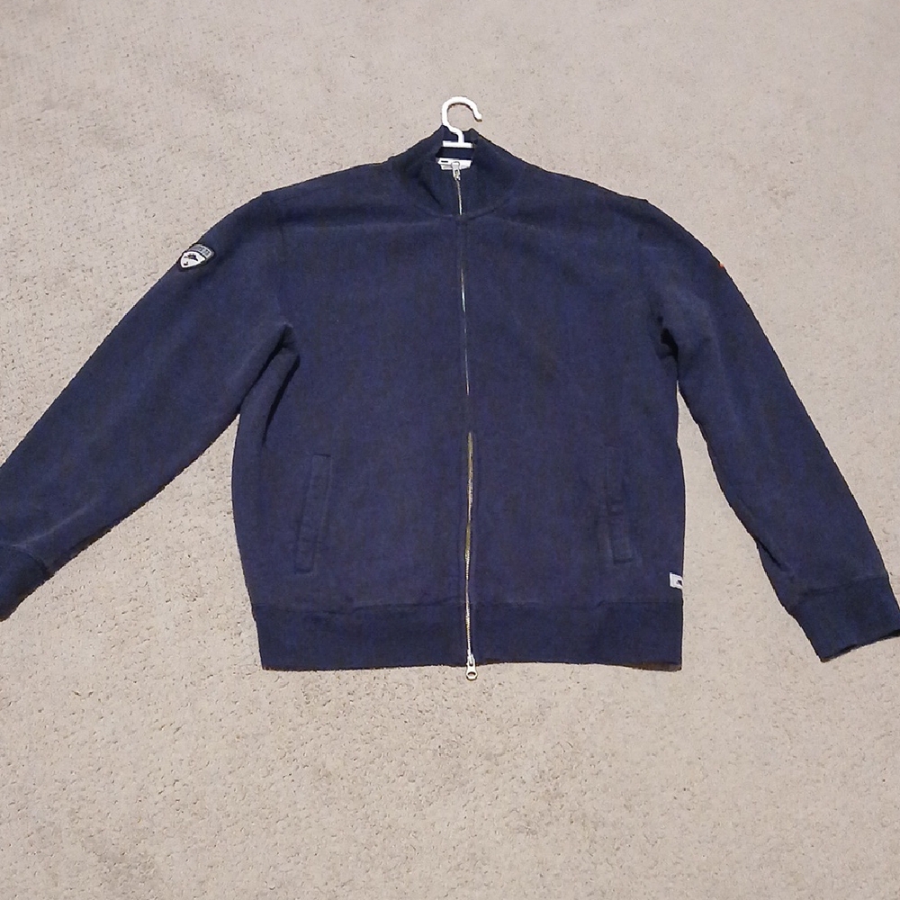 Roots Men's Deep Blue Zip-Up Sweater